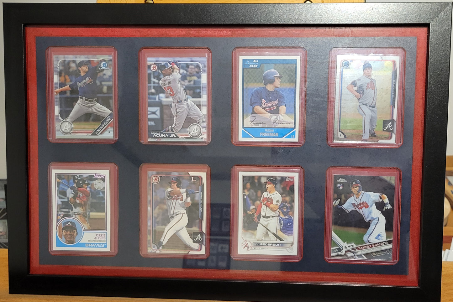 Custom Card Top Loader Frame - 2021 Braves World Championship Team