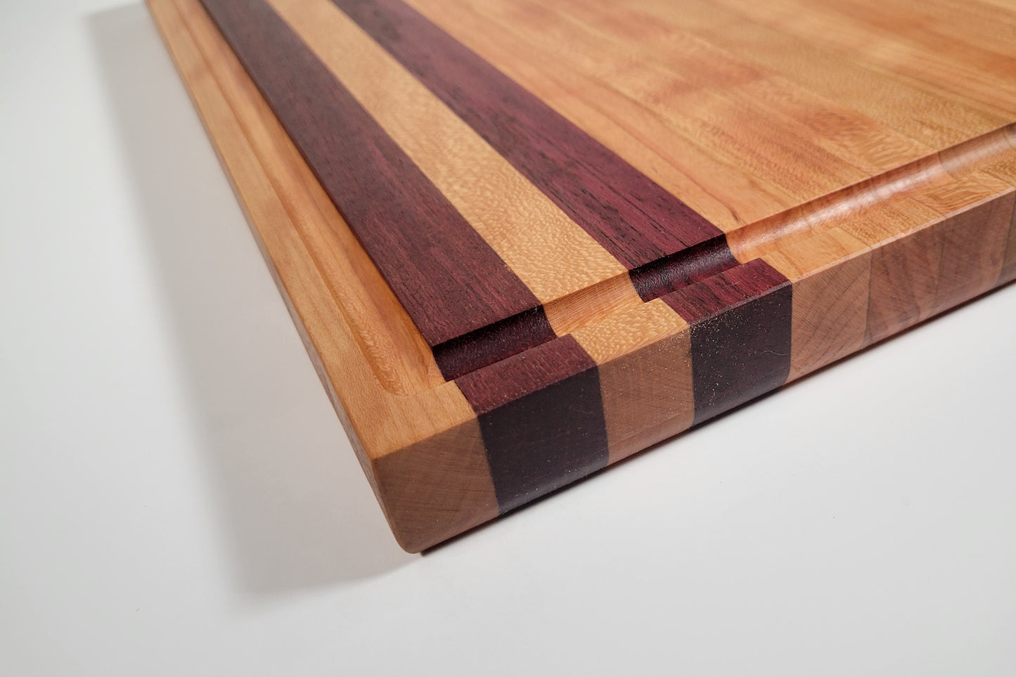 Large Cutting Board Cherry and Purple Heart