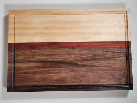 Large Cutting Board Maple and Walnut