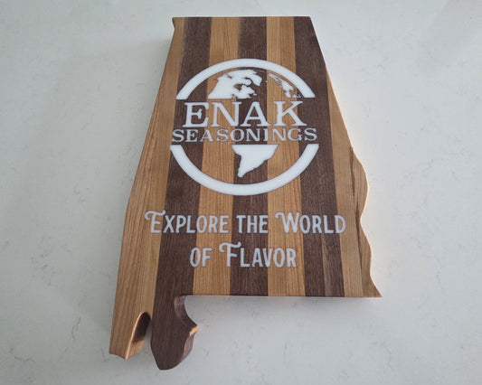 Large Custom Cutting Board Cherry and Walnut