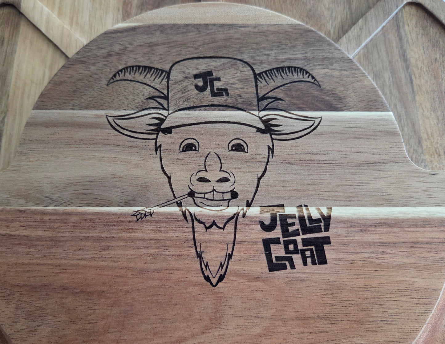 Custom Wood Plate with Cracker Groove