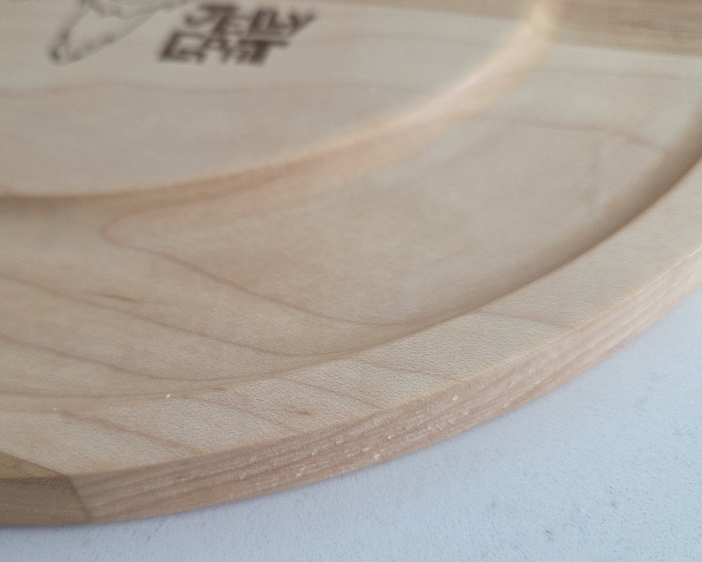 Custom Wood Plate with Cracker Groove