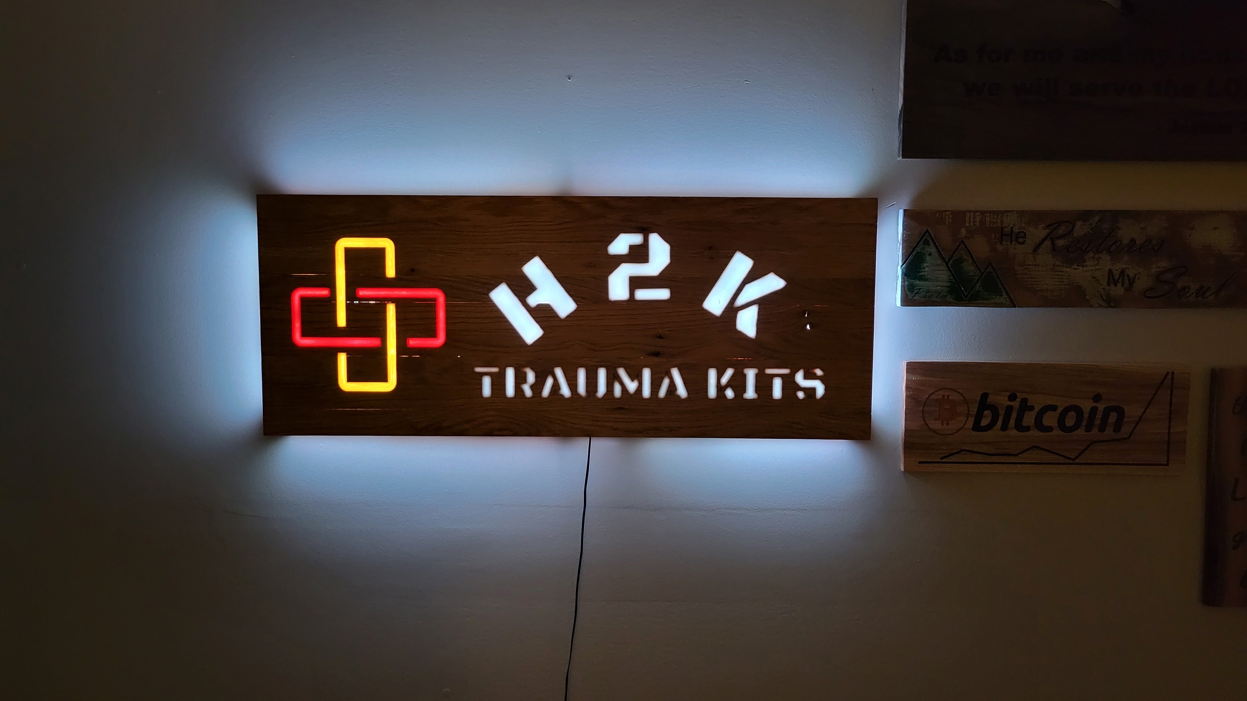 Inlay Panel Sign Custom Sign Epoxy Inlay - LED backlit – UniqueCraftWorks
