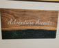 Wall Art: Adventure - Walnut with Epoxy Inlay