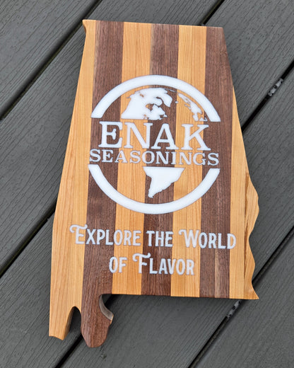 Large Custom Cutting Board Cherry and Walnut