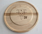 Custom Wood Plate with Cracker Groove
