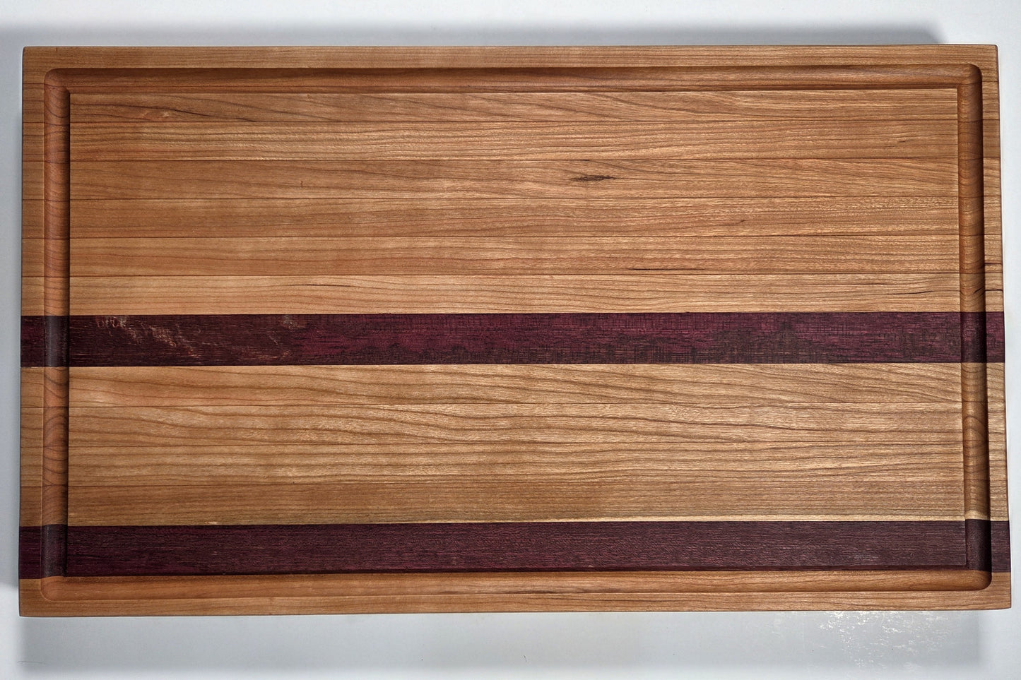 Large Cutting Board Cherry and Purple Heart