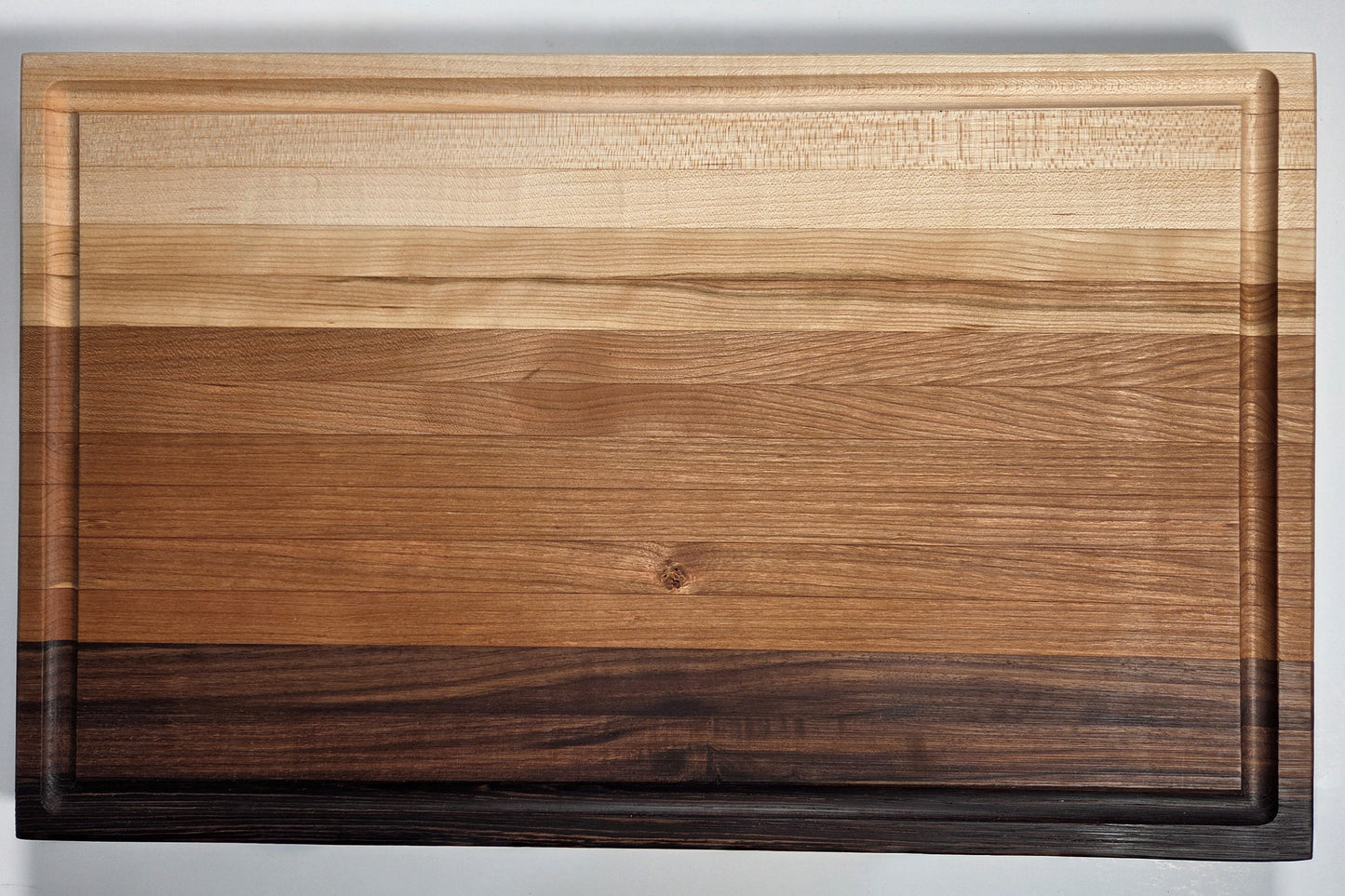 Large Wood Tone Gradient Cutting Board