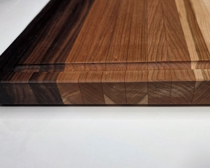 Large Wood Tone Gradient Cutting Board