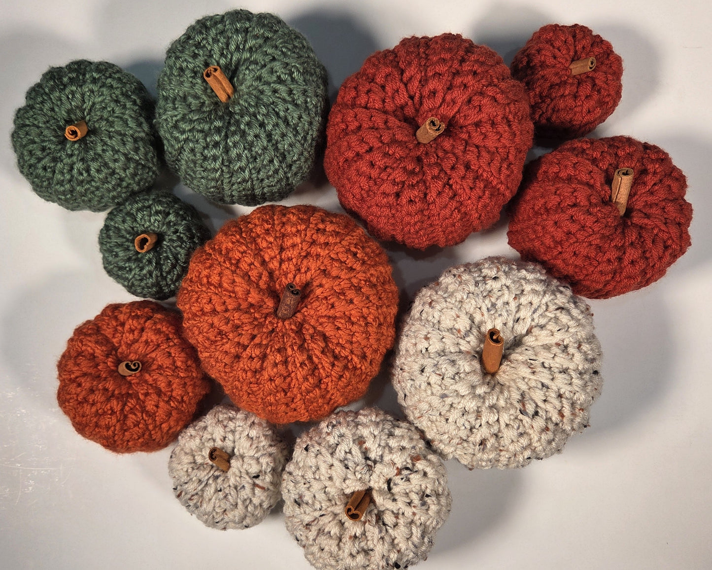 Crochet Pumpkin with Cinnamon Stick Stem