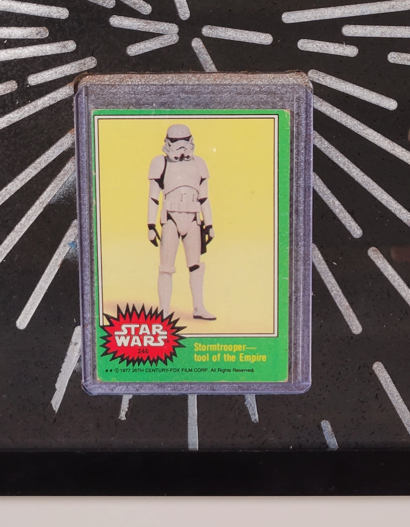 Custom Card Top Loader Frame - with 70s Star Wars Trading Cards