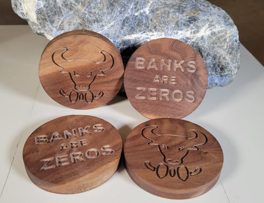 Coaster Set - Banks Are Zeros