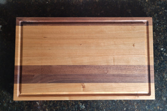 Medium Size Cutting Board Cherry and Walnut